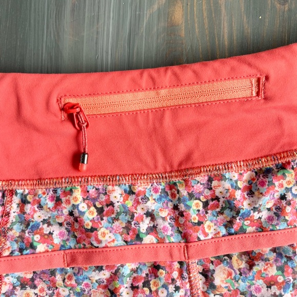 Lululemon Run: Speed Short *4-way Stretch Prism Petal Multi / Atomic Red… - Picture 11 of 13